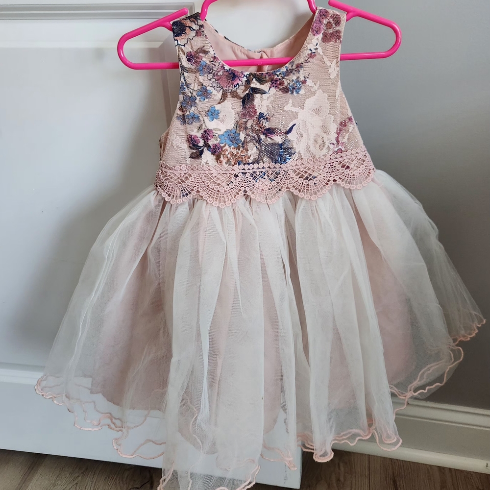 Floral Lace Tulle Dress